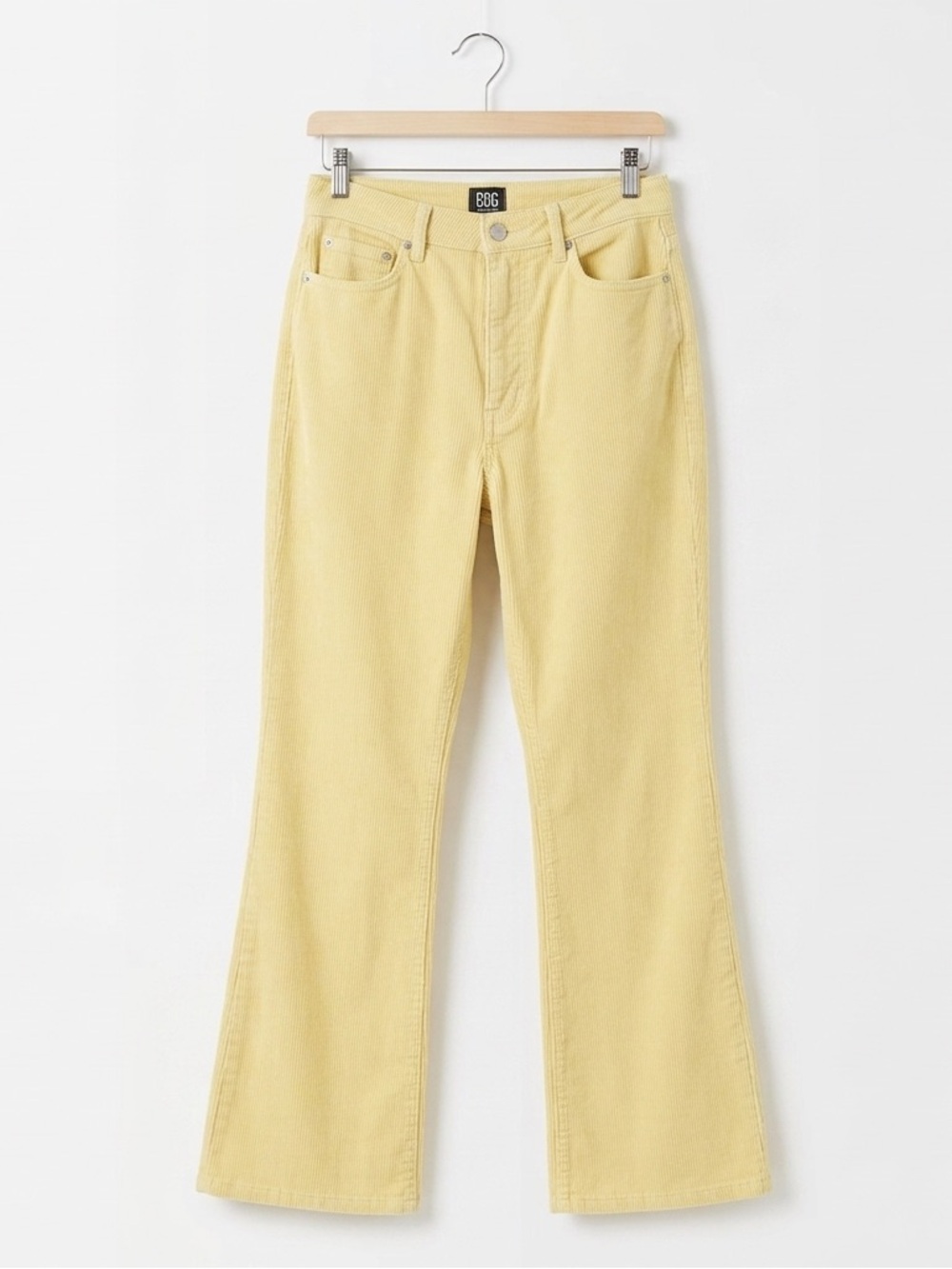 BDG Urban Outfitters Butter‎ Yellow Corduroy Mom High-Rise Pants Size 28